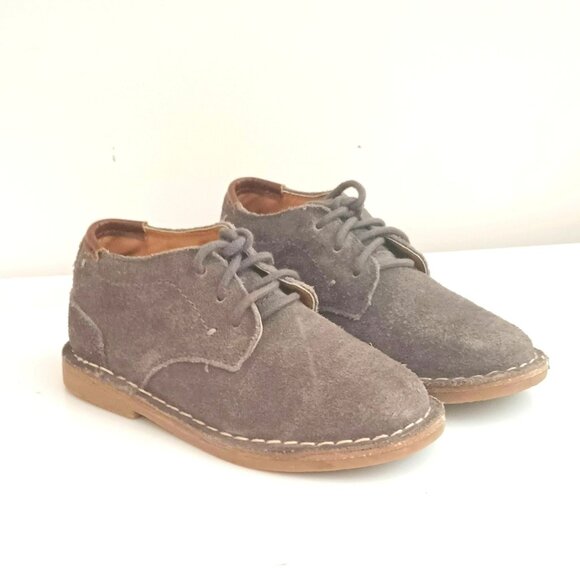 Kenneth Cole Gray Suede Shoes 7 Toddler Lace Up Chukka Boots - Picture 1 of 8